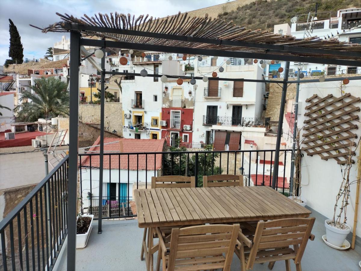 Private Terrace-Romantic-Sea, Castle Views-Central Alicante Luaran gambar