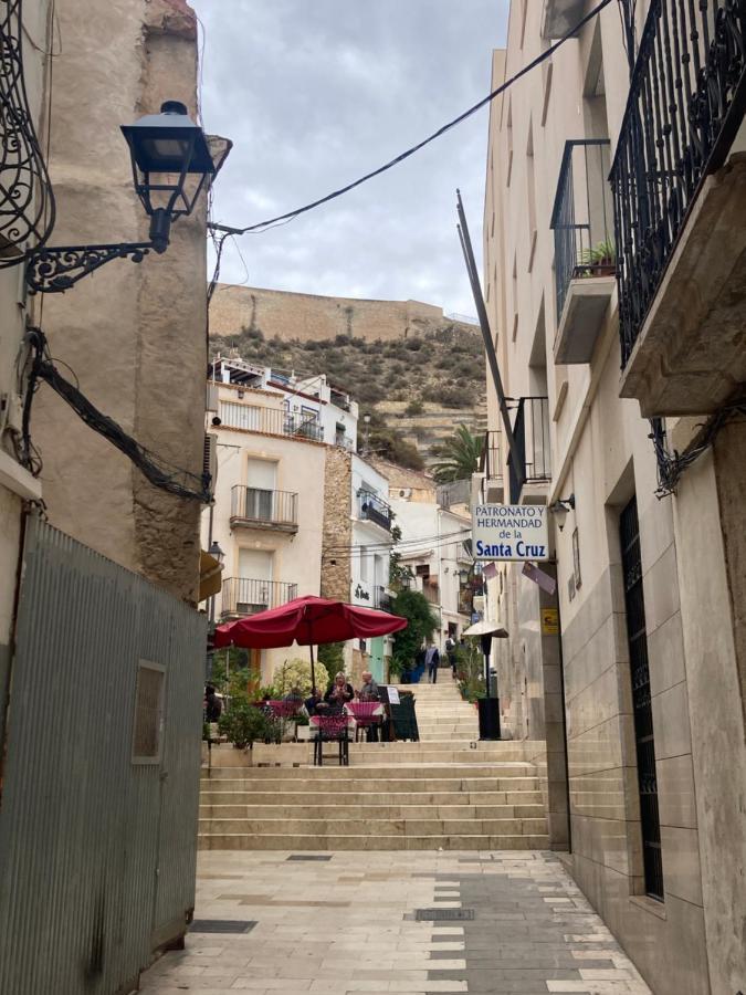 Private Terrace-Romantic-Sea, Castle Views-Central Alicante Luaran gambar
